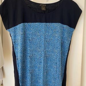 Ann Taylor Navy and Blue Blouse